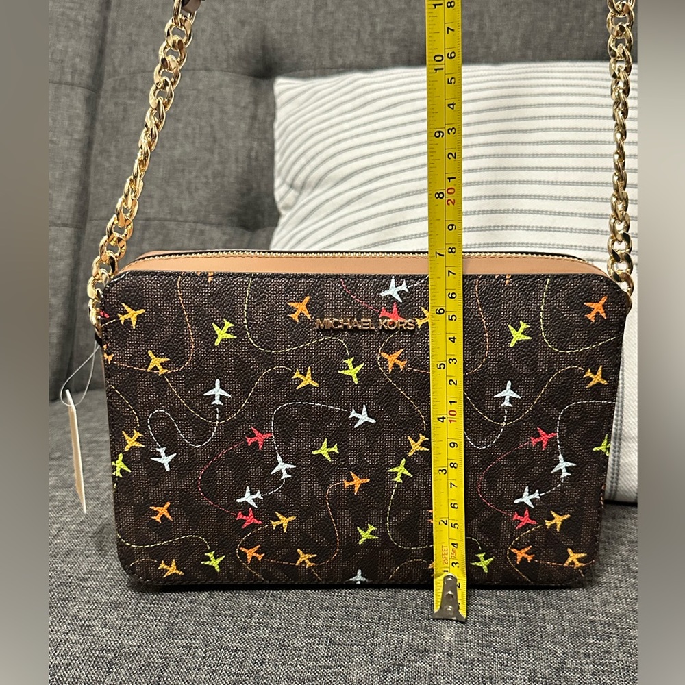 Michael Kors Airplane print crossbody bag